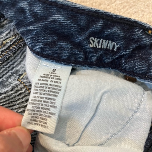 American Eagle skinny jeans 6 long low rise - Picture 4 of 6